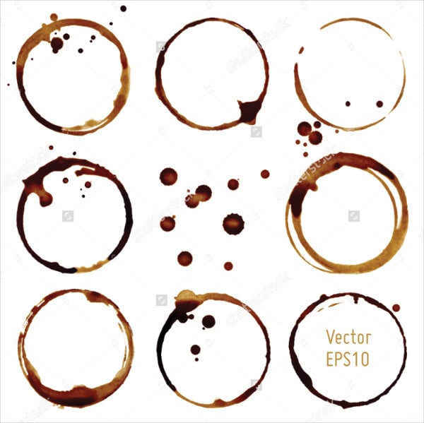 coffee stains vector