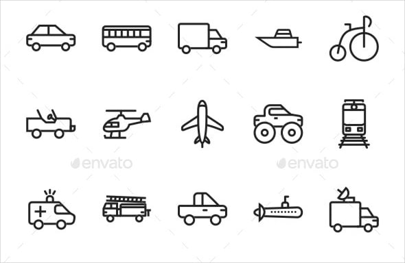 vehicle line icons