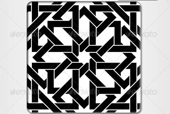 black and white moroccan pattern