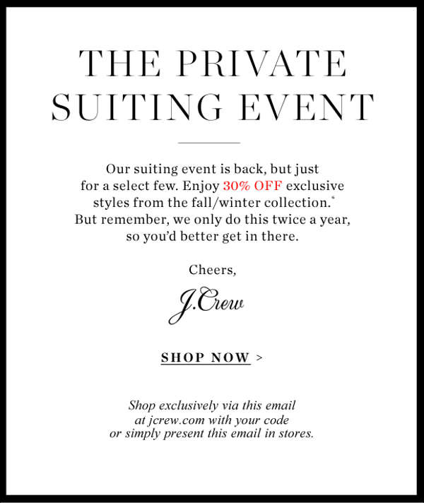 private shopping event invitation