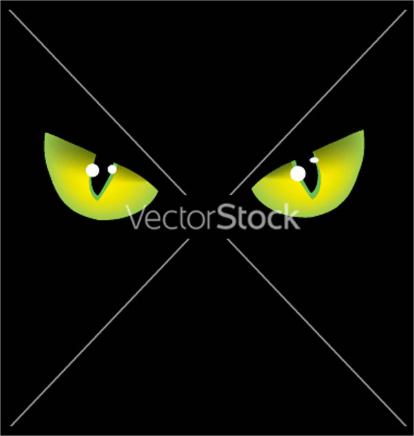 cat eyes vector