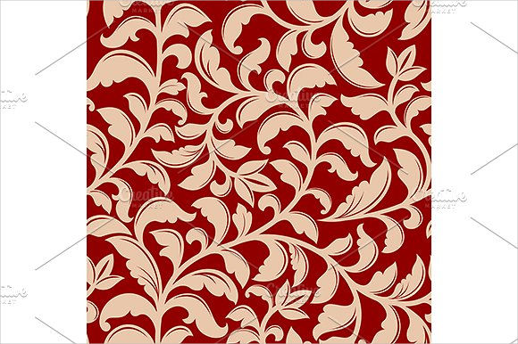 abstract retro flourish pattern