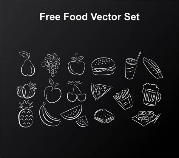 food drawing vector