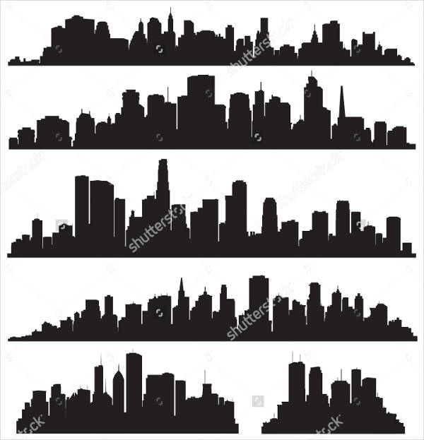 city silhouette vector