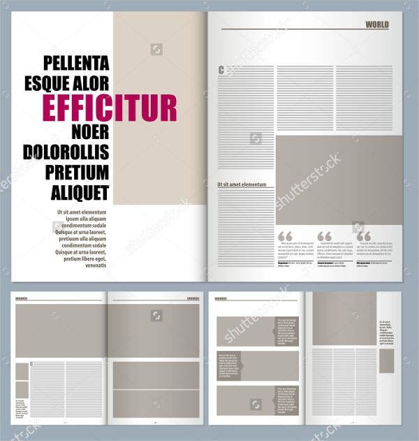 Magazine Layout Template 24 Free PSD Vector EPS PNG 