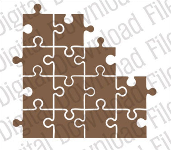 jigsaw puzzle vector