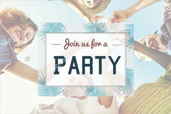 personalized summer party invitation