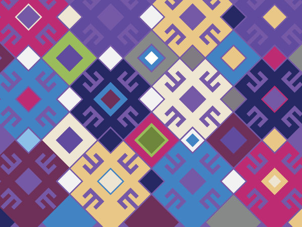 colorful bohemian pattern