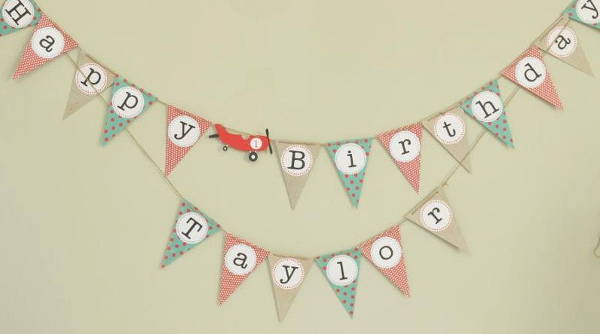 personalized vintage banner