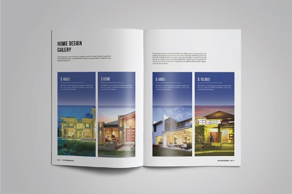 real estate company catalog brochure