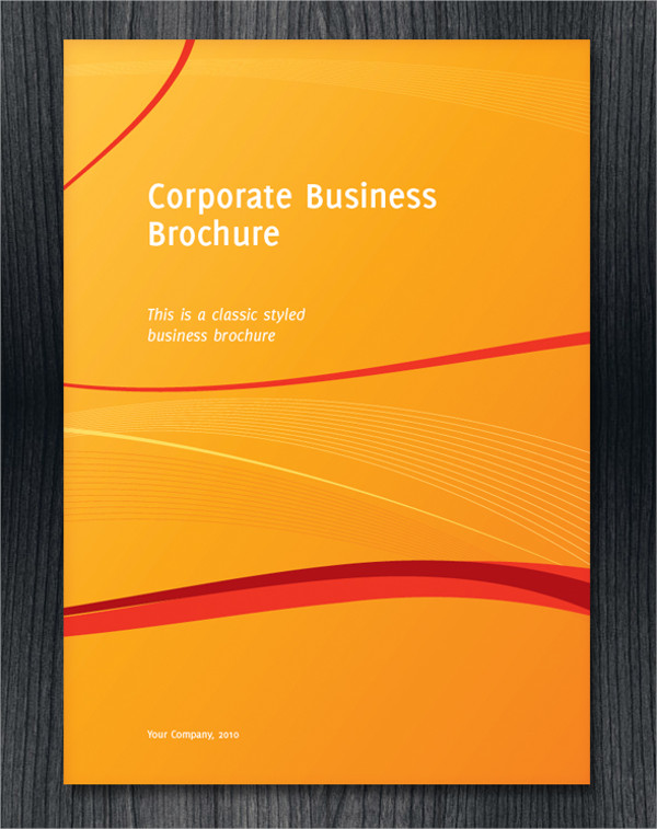 half fold corporate business brochure