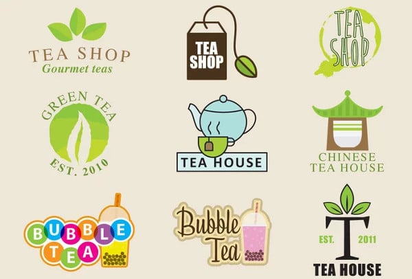 tea shop logo