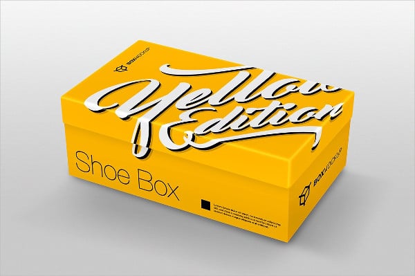 shoes box mockup
