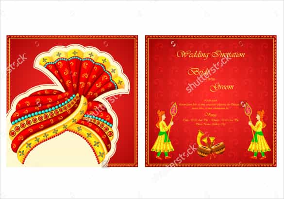 marriage theme wedding invitation template for download min