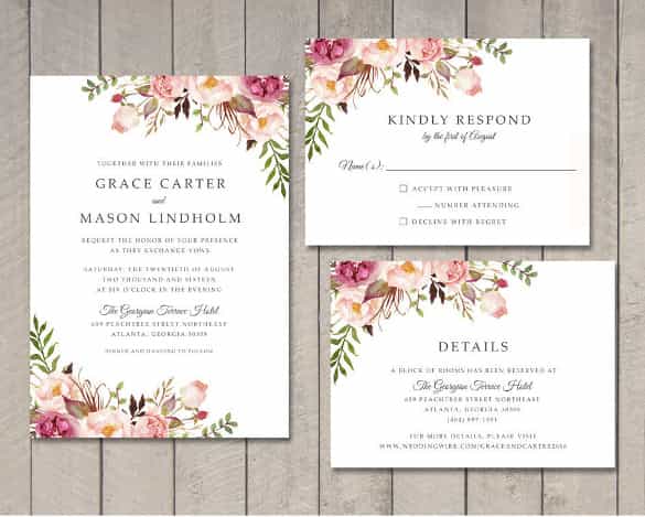 DIY Tutorial: FREE Printable Wedding Invitation Set - Boho ...