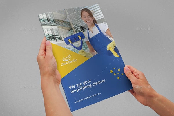 modern cleaning company brochure