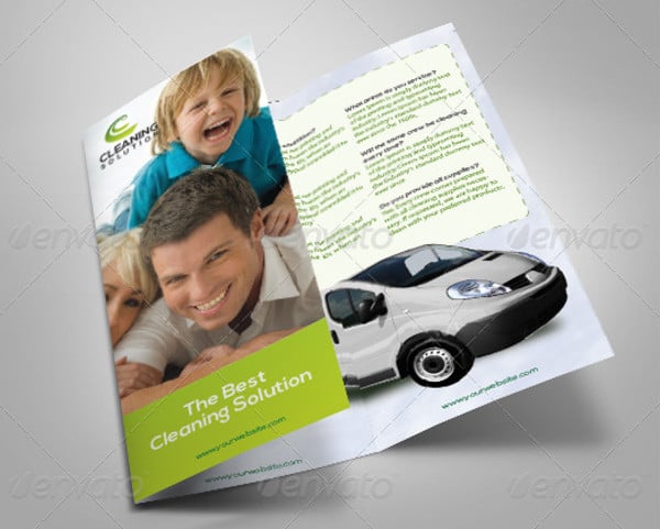 cleaning company product brochure