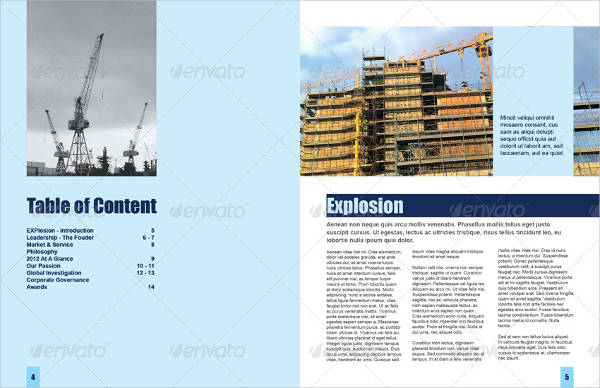 energy construction corporate brochure