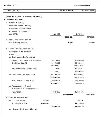 Business Balance Sheet Template - 5 Free Word, Excel, PDF Documents