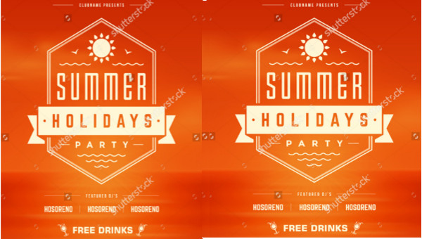 summer holiday event flyer