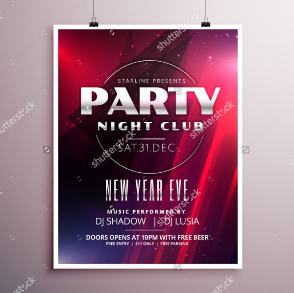 dance club party flyer