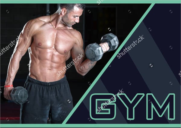 gym fitness business promotion flyer