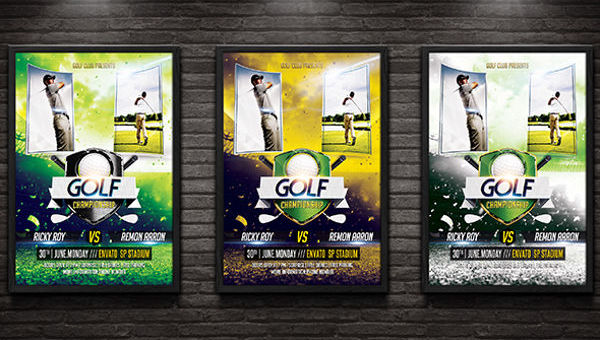Golf tournament event flyer - ksioks