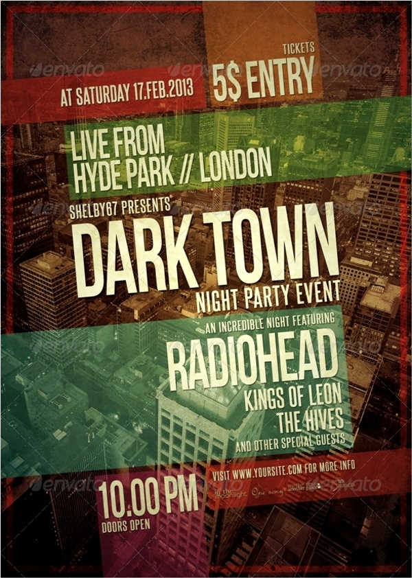music event flyer poster