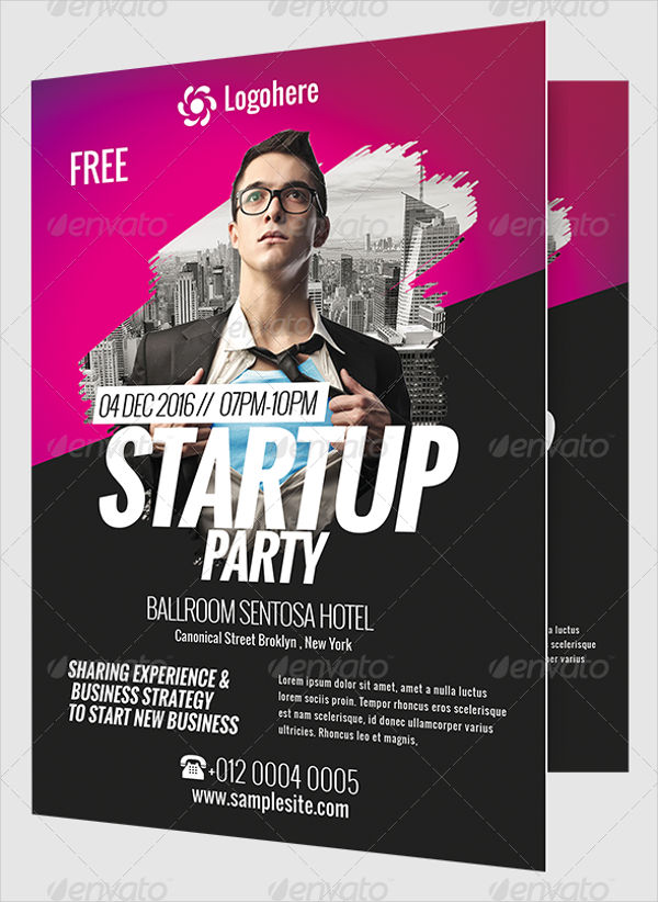startup business event flyer