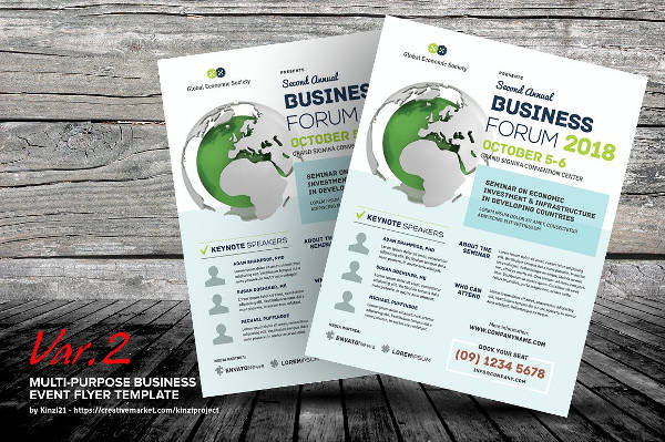 corporate business event brochure