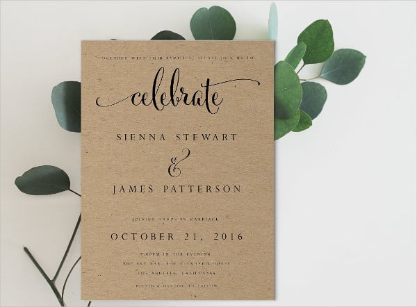 sample wedding invitation template