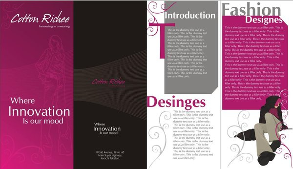 fashion business event brochure