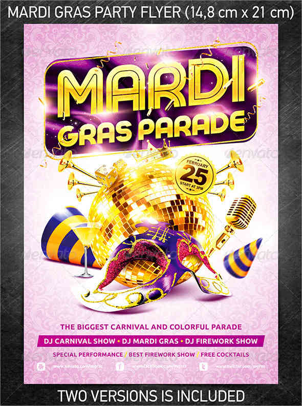 masquerade club party flyer