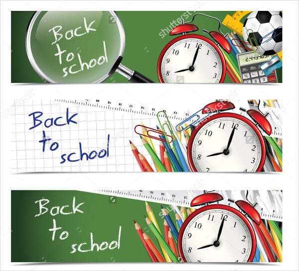 back to school education banner