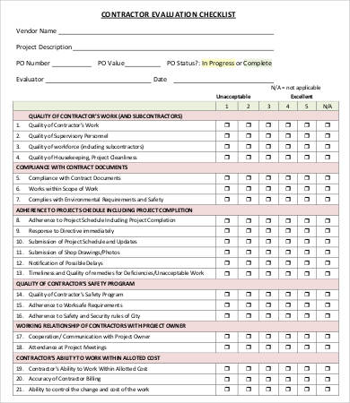 checklist nelson