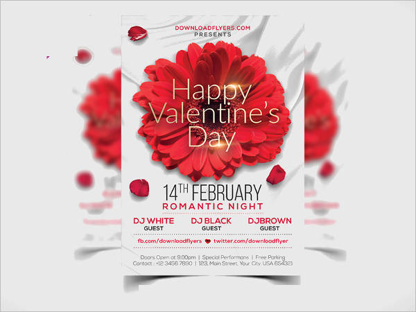 valentines day flyer template free psd1