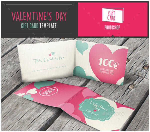 valentines day gift card coupon template