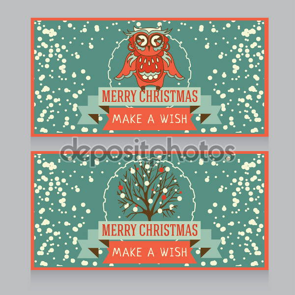 vintage christmas party banner