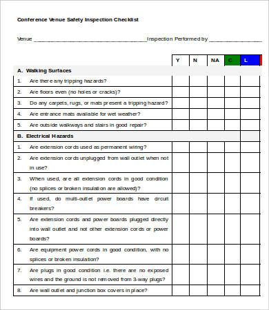 Venue Checklist Template - 9+ Free Word, PDF Documents Download