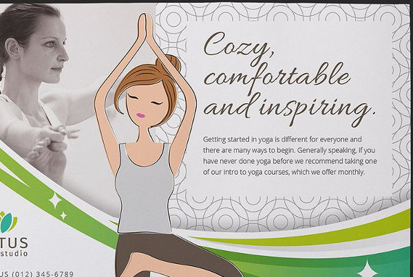 fitness yoga center flyer