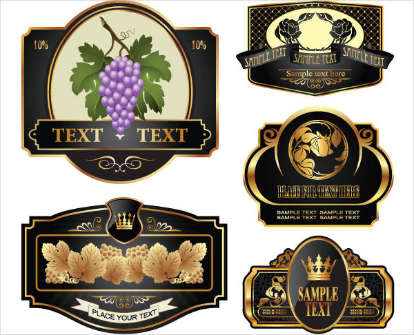 16 Wine Bottle Label Templates Design Templates