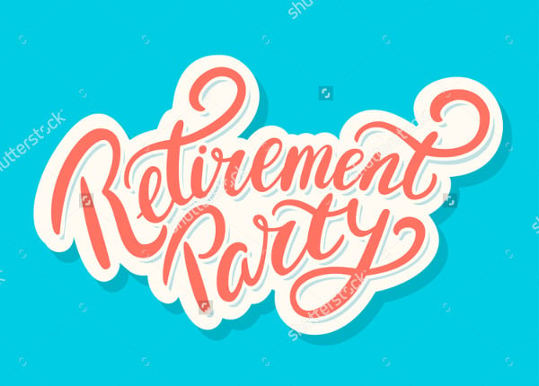 retirement party wording banner