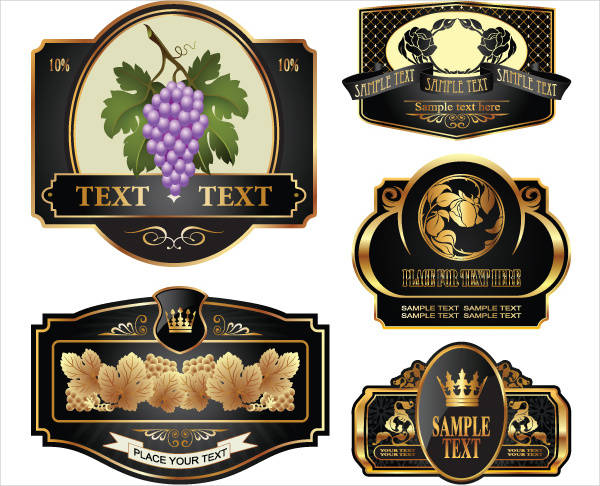 Printable bottle label templates