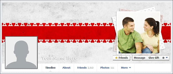valentines day facebook timeline cover