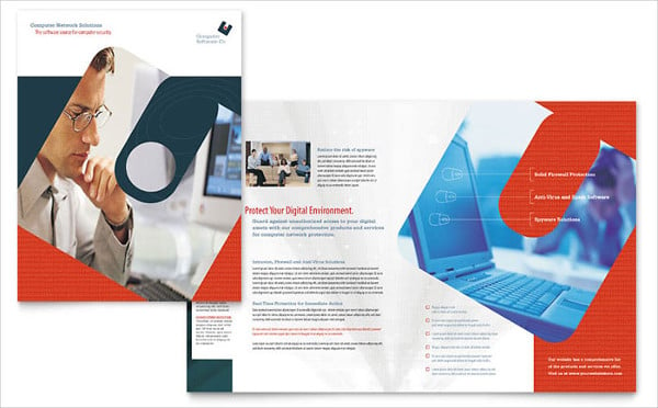 computer software company brochure