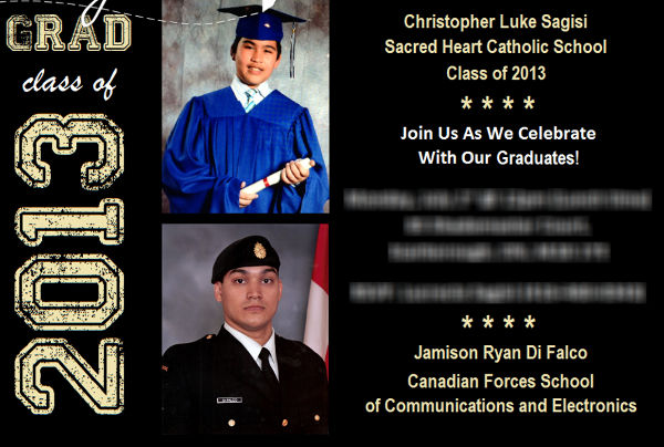 graduation hat photo invitation