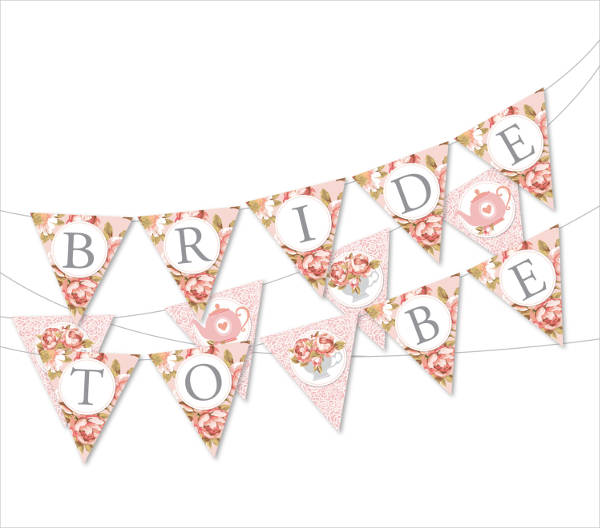 diy bridal shower party banner