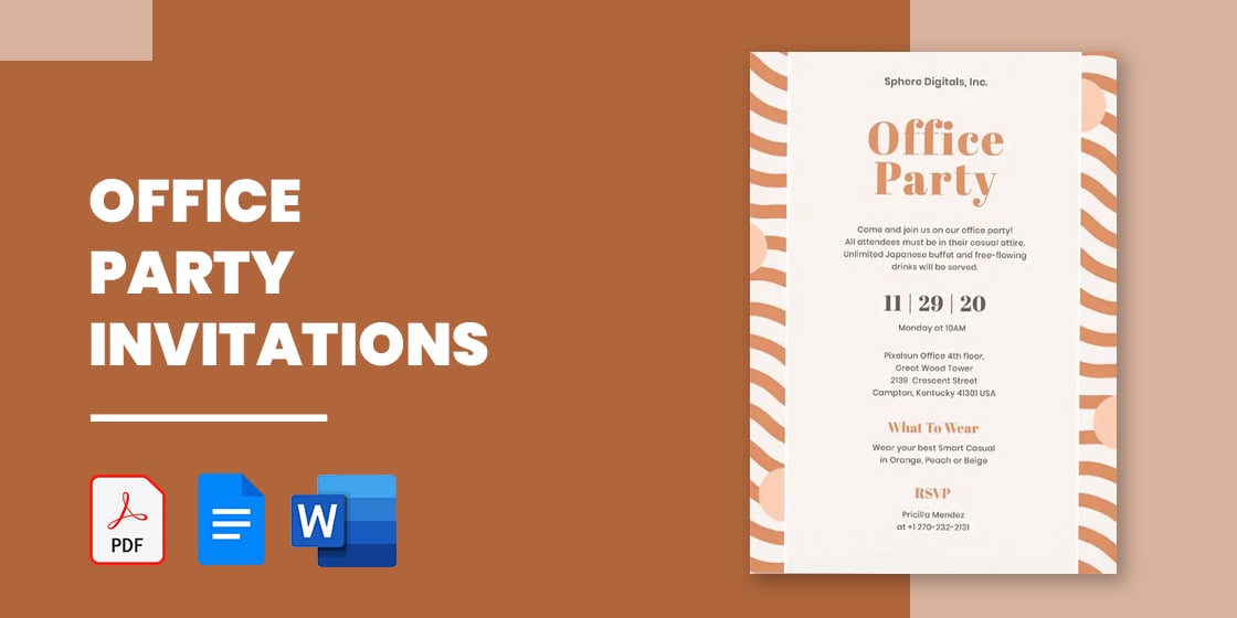 office party invitation quotes