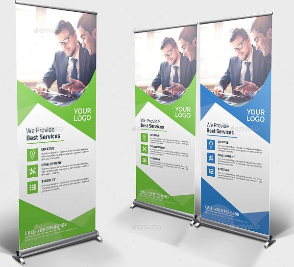 advertising pull up promotional banner
