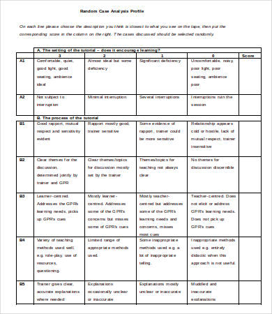 8+ Case Analysis Templates - Word, PDF, Pages